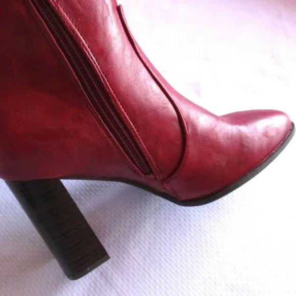 💋❤ JOURNEE COLLECTION KARIMA WC RED BOOTS – 7WC – NWT ❤💋 - Picture 5 of 15